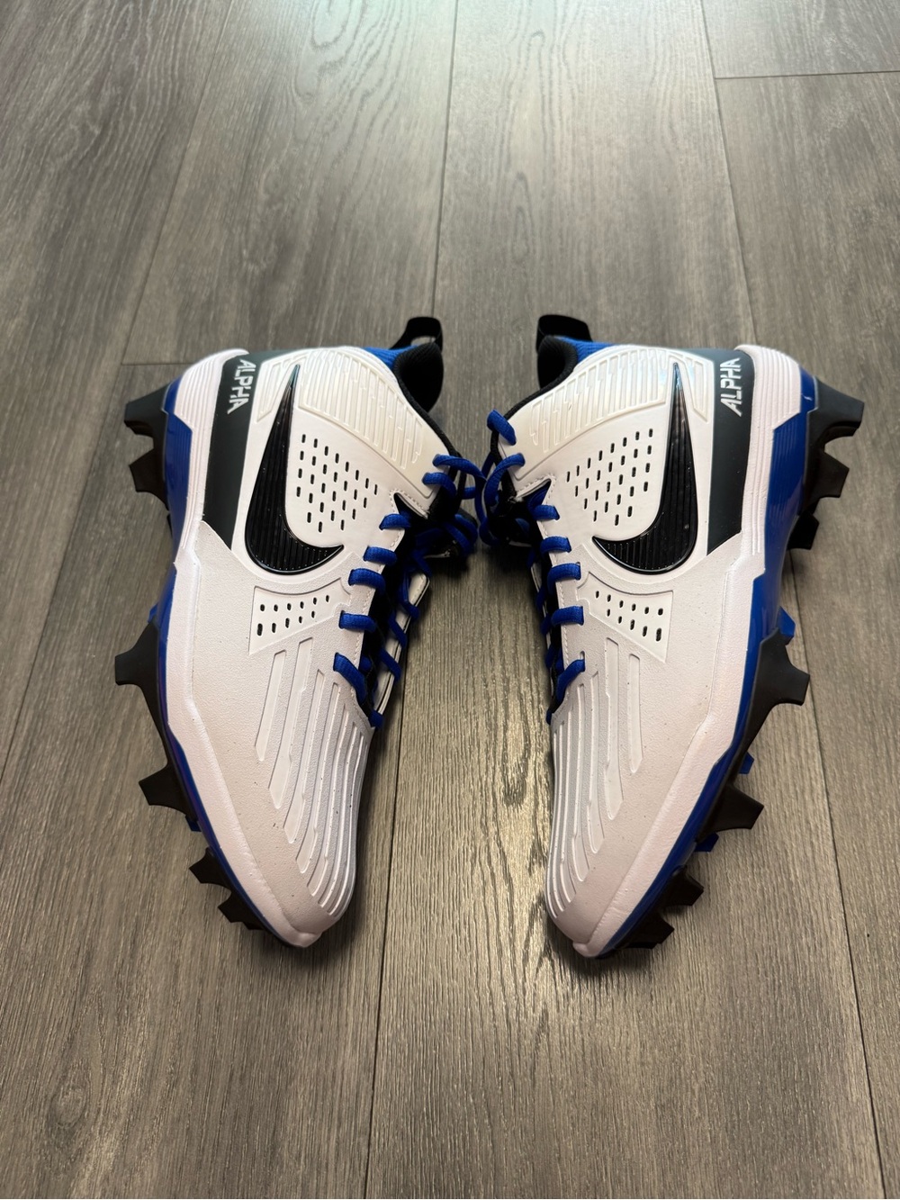 Nike Alpha Menace Strong Men’s Football Cleats II5139-101 White Blue